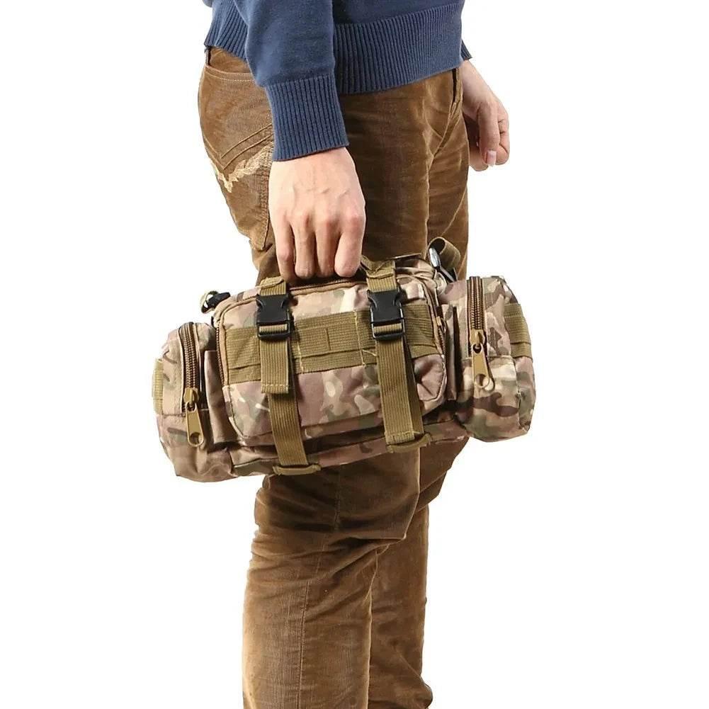 Outdoor Hiking Waist Bag 600D Waterproof Oxford Climbing 3P Chest Shoulder Bags Tactical Fishing Camping Pouch Pack - Empire P.E