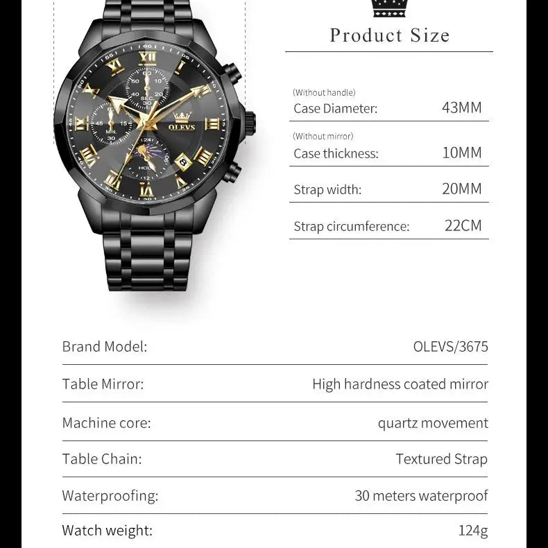 Men's HD Rhombus Mirror Watch - Empire P.E