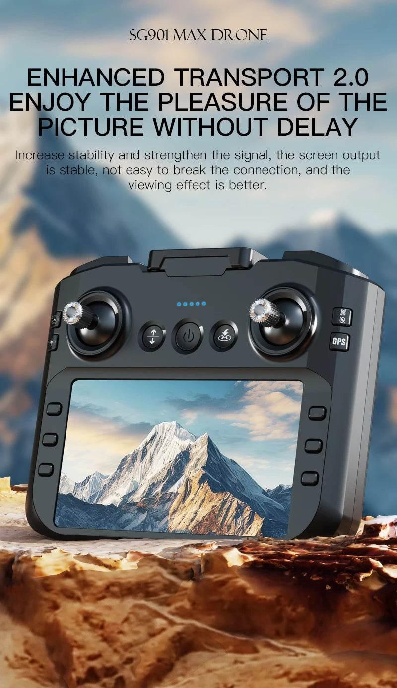 New SG901 MAX GPS Drone Professional 8K Camera Aerial FPV Brush Avoiding Obstacle with Large Screen Remote Control Folding Dron - Empire P.E