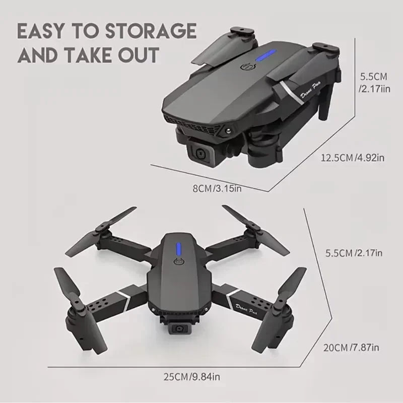 2025 E88 Professional Wide Angle RC Drone HD 4K Camera - Empire P.E