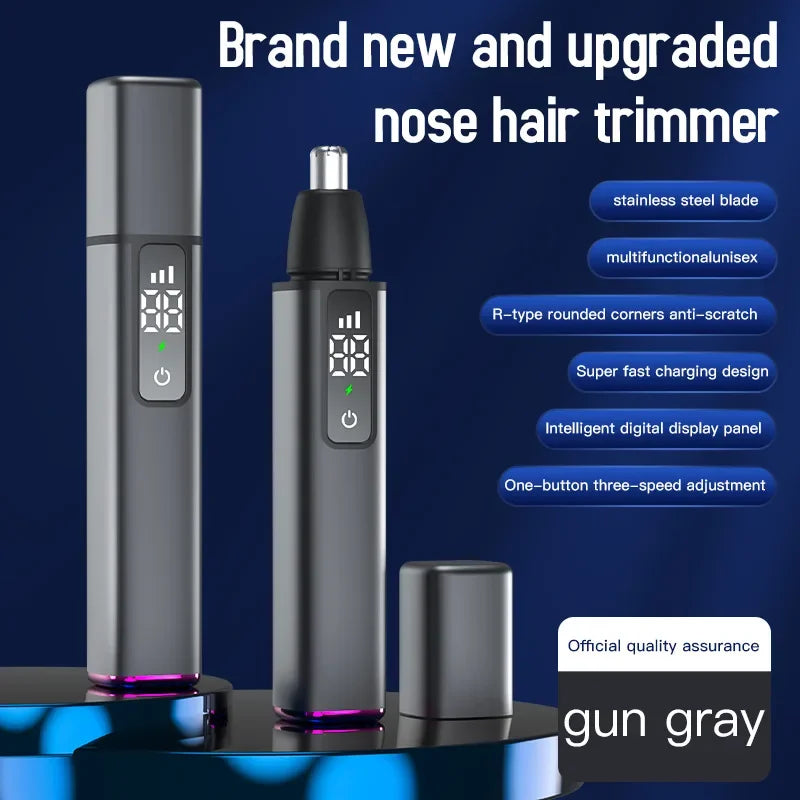 New Rechargeable Touch Screen Electric Ear Nose Hair Trimmer - Empire P.E