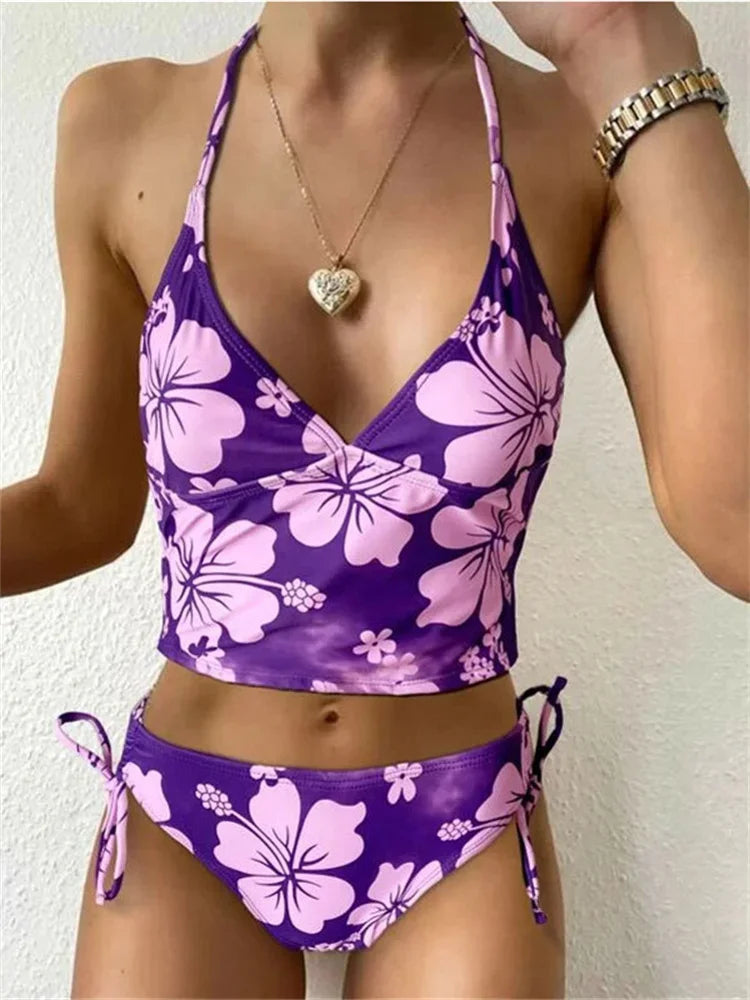 Floral Print Bikinis Set - Empire P.E