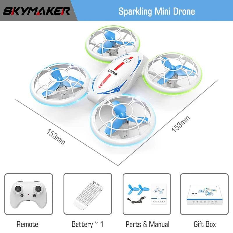 Mini RC Drone Helicopter with Auto Hover 360° Flights Headless Mode Altitude Hold RC Drone Quadcopter Toys for boys Gift - Empire P.E