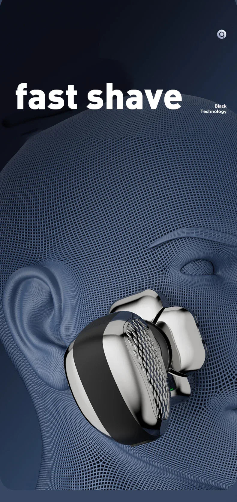 4D Head Shavers for Bald Men, Upgraded 9 Floating Heads 6-in-1 Rechargeable Waterproof Wet Dry Bald Head Shavers for Men - Empire P.E