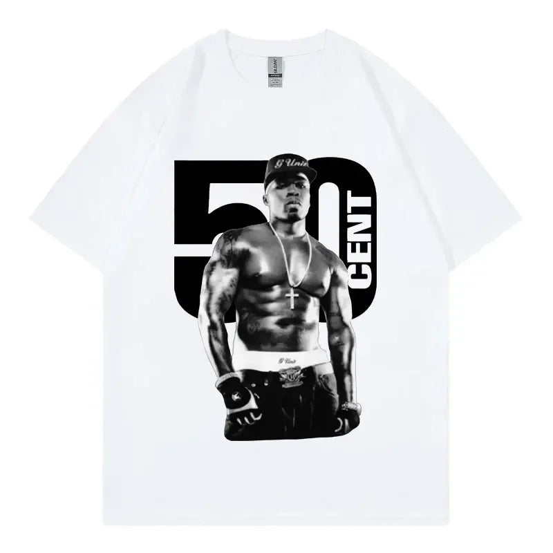 Rapper 50 Cent Graphic T Shirts Fashion Hip Hop Vintage - Empire P.E