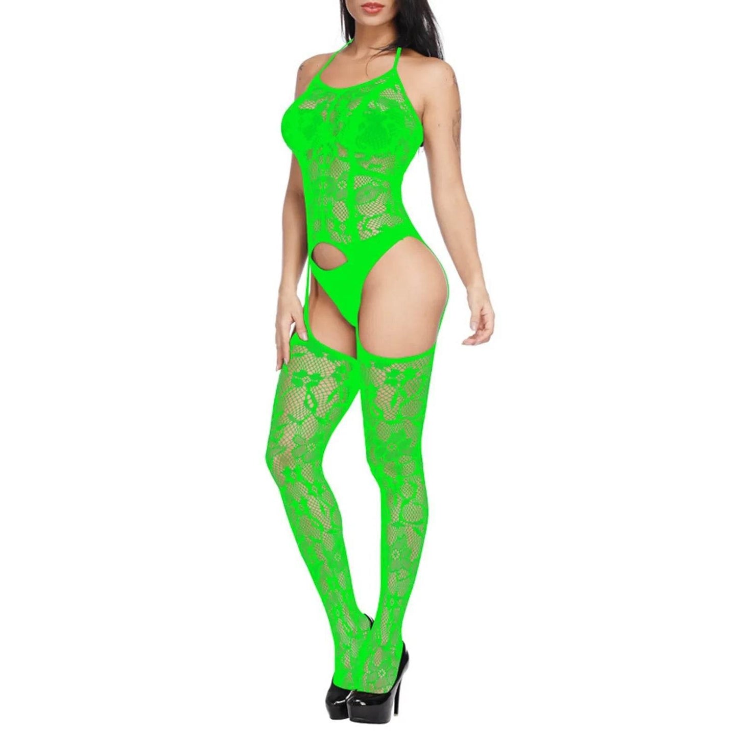 Lingerie Sexy Body stocking See-Through Lace Bodysuit - Empire P.E