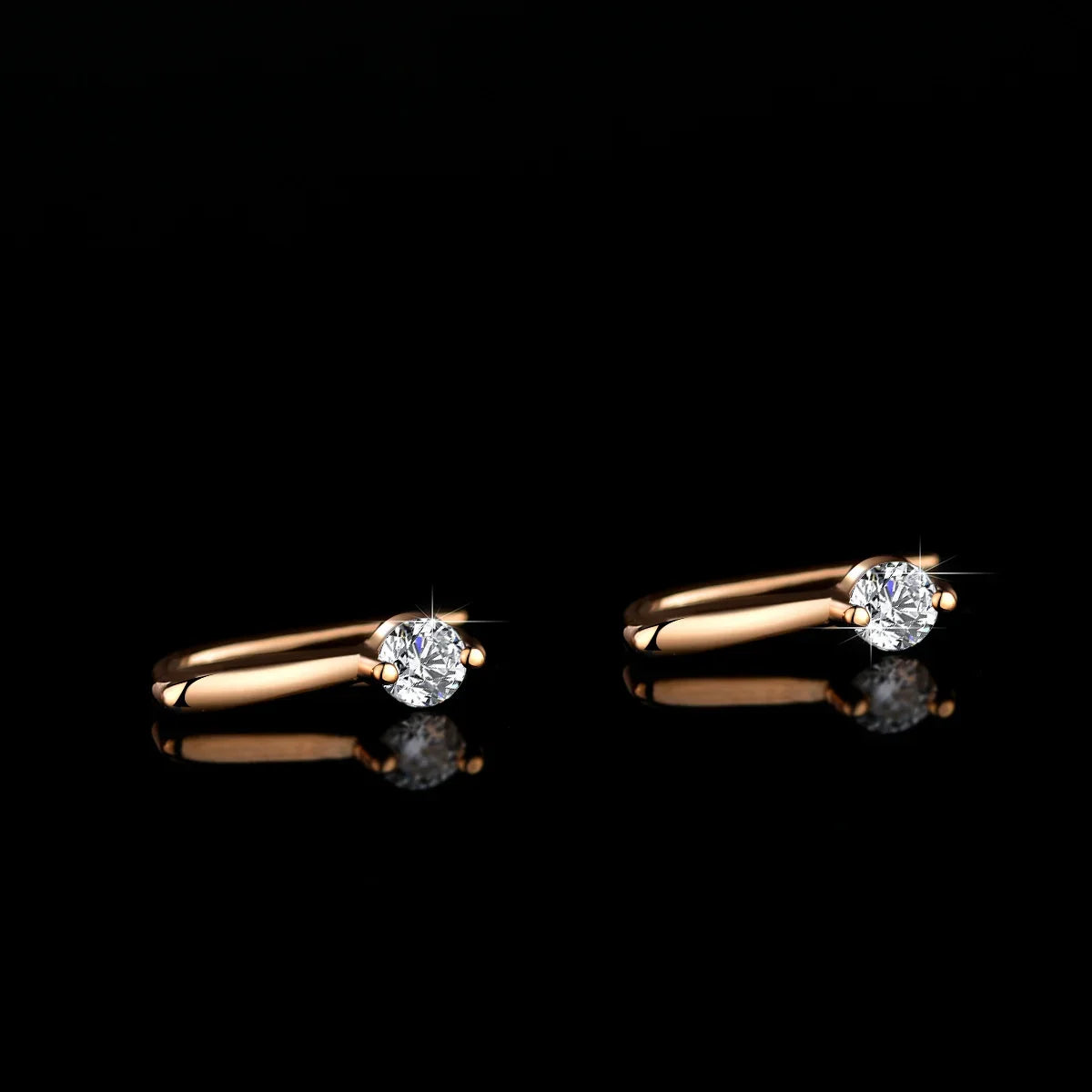 Moissanite Earrings Lab Diamond 925 Sterling Silver - Empire P.E