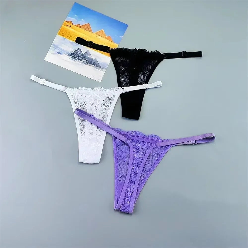 3Pcs Sexy Thongs Underwear for Women - Empire P.E