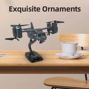 480P Remote Control Helicopter Drone Fighter Uav Land Air Mode Aircraft Brushless Motor Rc Aircraft for Children Kids Plane Toys - Empire P.E