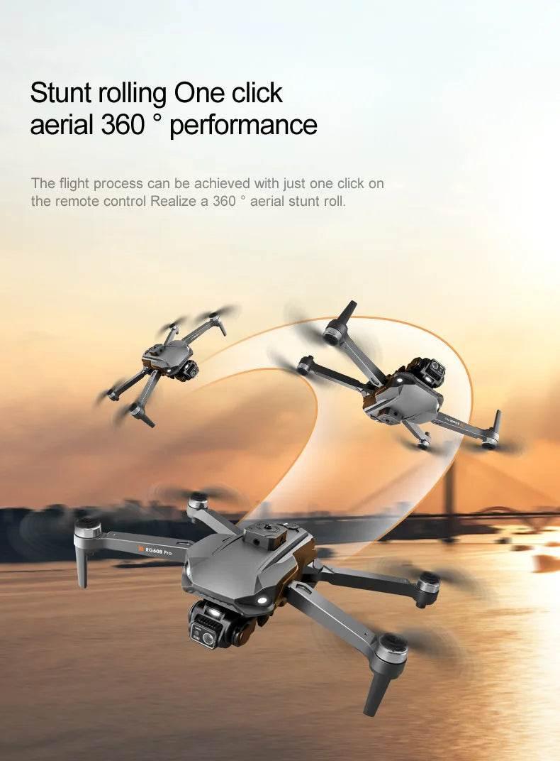 New RG608PRO Drone GPS 8K HD Camera Optical Flow Positioning Obstacle Avoidance Brushless Motor Foldable Quadcopter Drone Toys - Empire P.E