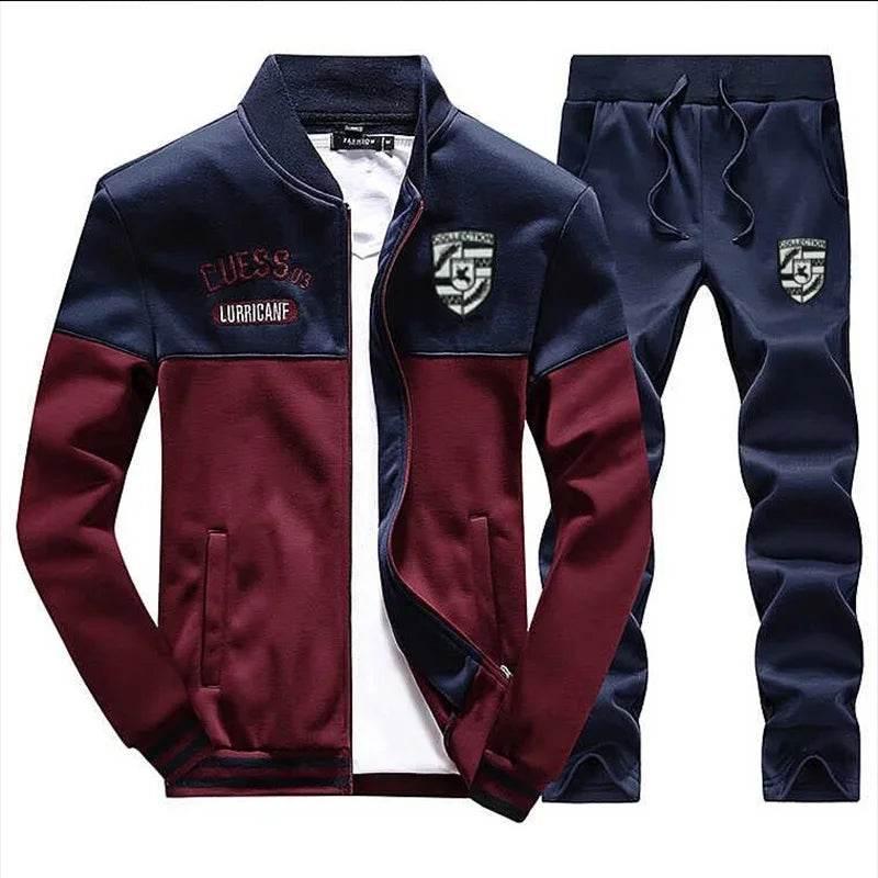 2024 New Men's Tracksuit Fleece Jacket and Sweatpants 2 Piece Set - Empire P.E