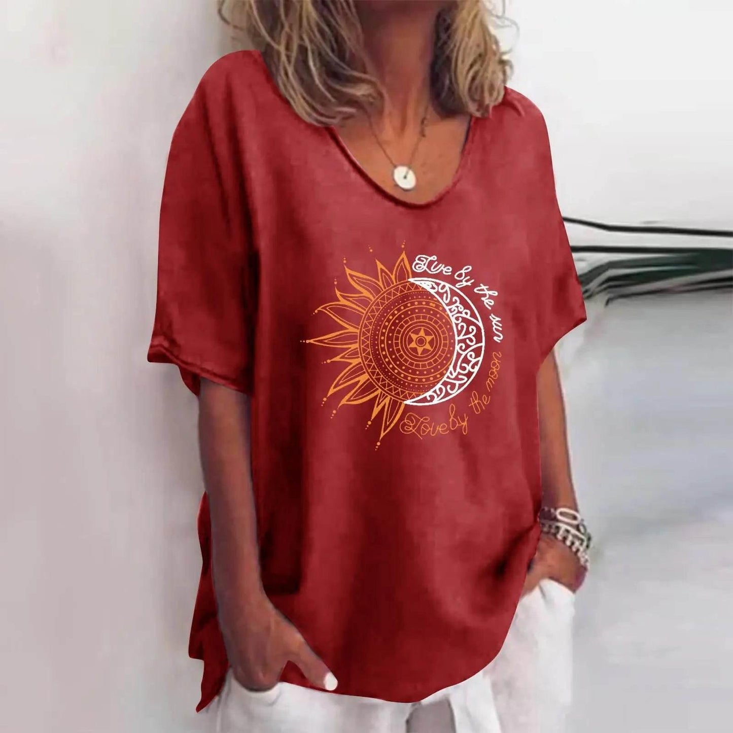 New Women'S T-Shirt Summer Short Sleeve V-Neck Top Loose Casual Female Clothing Streetwear Hip Hop Tee Harajuku T Shirt Pullover - Empire P.E