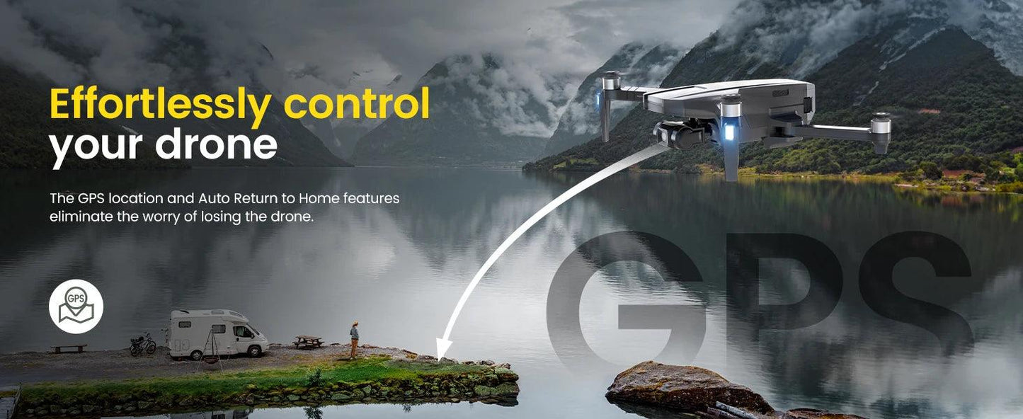 Holy Stone HS720R 3-Axis Gimbal Drone: 4K EIS, Foldable - Empire P.E