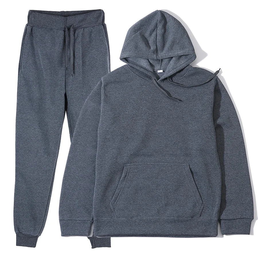 Sports Suits Fashion Tracksuit Hoodies + Pants Two Pieces Sets