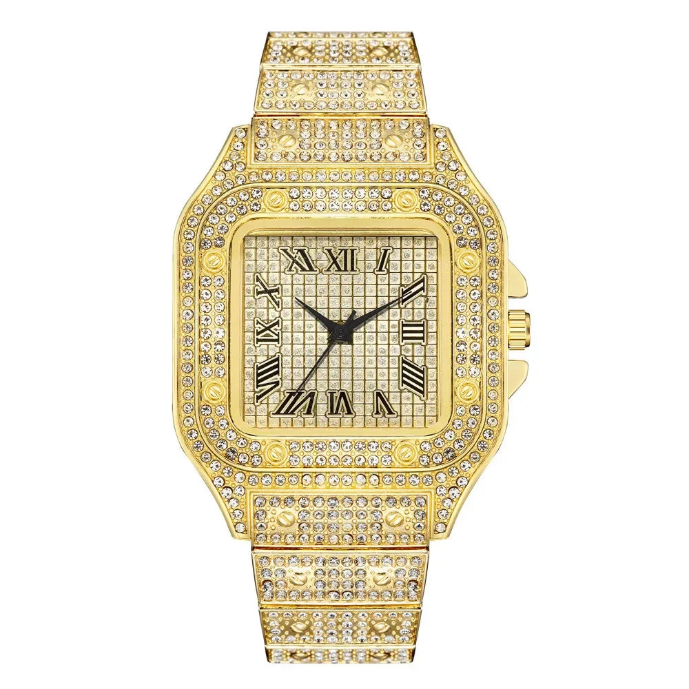 Classic Luxury Business Men's Steel Strap Square - Empire P.E