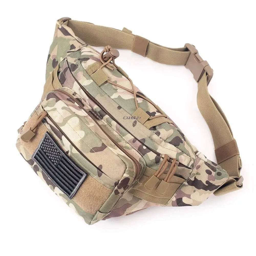 Outdoor Tactical Waist Bag 600D Nylon Oxford Outdoor EDC Fanny Pack Utility Waist Pouch Outdoor Bumbag Hunting Camping Hip Bags - Empire P.E