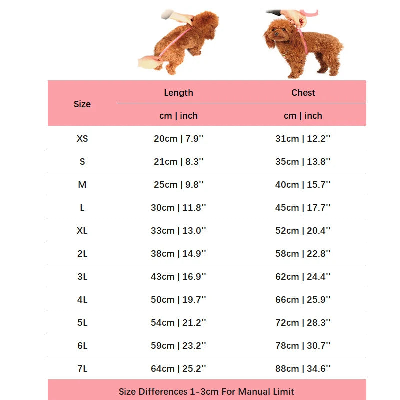 Winter Blue Pink Pet Big Large Animal Costume