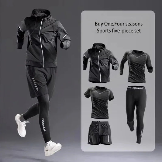 Men's Sportswear 1-5Pcs Suit All-Season Track Suit Set - Empire P.E