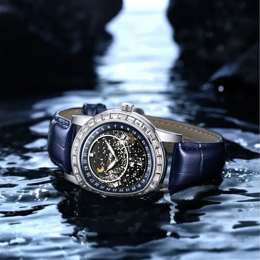 Rotating Gypsy Star Diamond Watch - Empire P.E