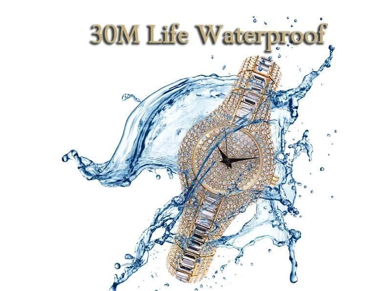 Luxury Iced Watches Women Brand Rainbow DIamond - Empire P.E