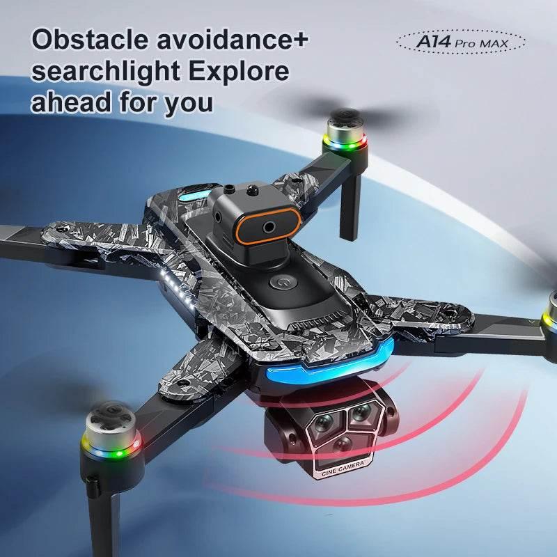 Drone with Camera Professional 4K HD Aerial Photography Dron GPS Return 4.5inch LCD Screen RC Quadcopter Three Camera Drone Toys - Empire P.E