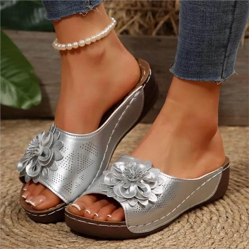 Summer Sandals Women Shoes Non-Slip Walking Shoes Slip On Shoes Woman Wedge Women's Sandals Party Slippers Woman Female Footwear - Empire P.E
