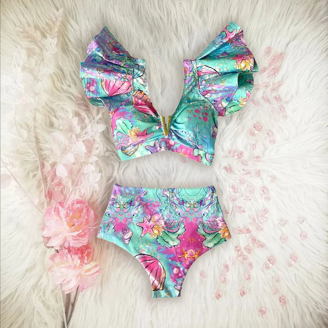 2025 New High Waist Bikini Swimsuit - Empire P.E