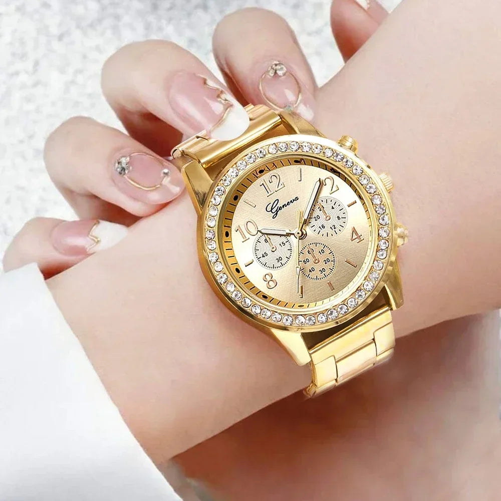 Women Diamond Luxury Wristwatch - Empire P.E