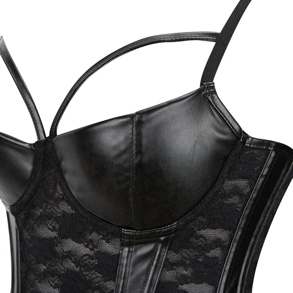 Women Sexy Lingerie Floral Lace Boned Corsage - Empire P.E