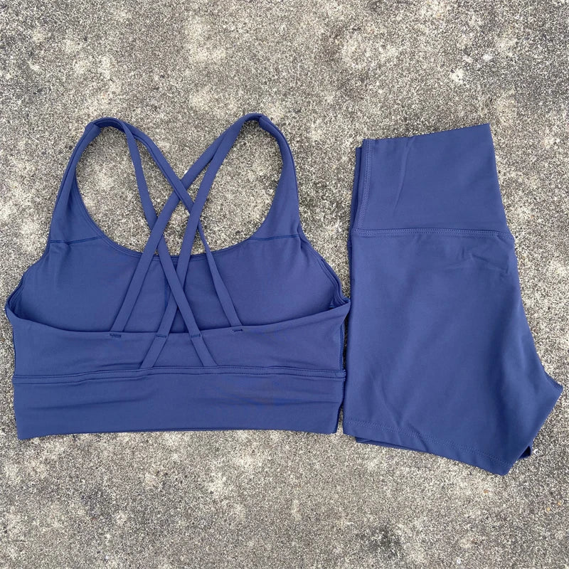 Yoga 2 Piece Gym Sports Shorts Set - Empire P.E