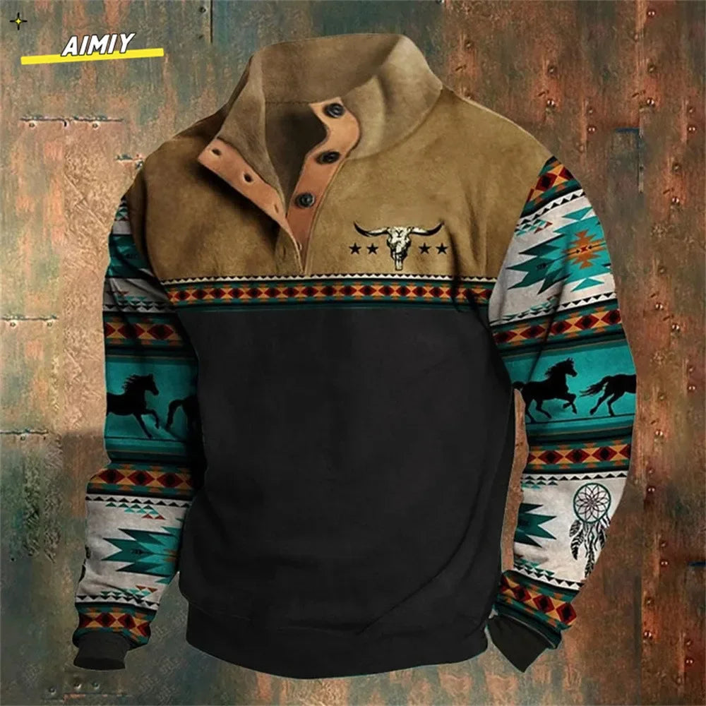 Vintage Men's Hoodie Casual Jacket - Empire P.E