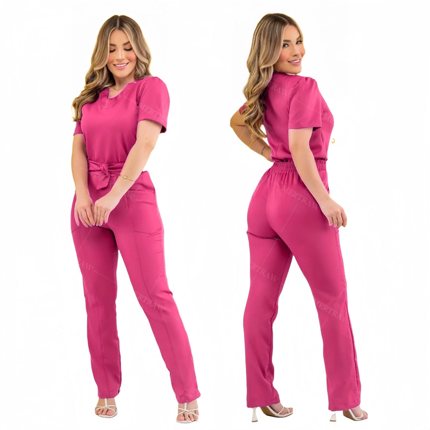 Hospital Scrubs Uniform Medical Scrubs Uniform Wholesale Beauty Salon Spa Short Sleeve Medical Uniforms Nursing Scrubs Sets - Empire P.E