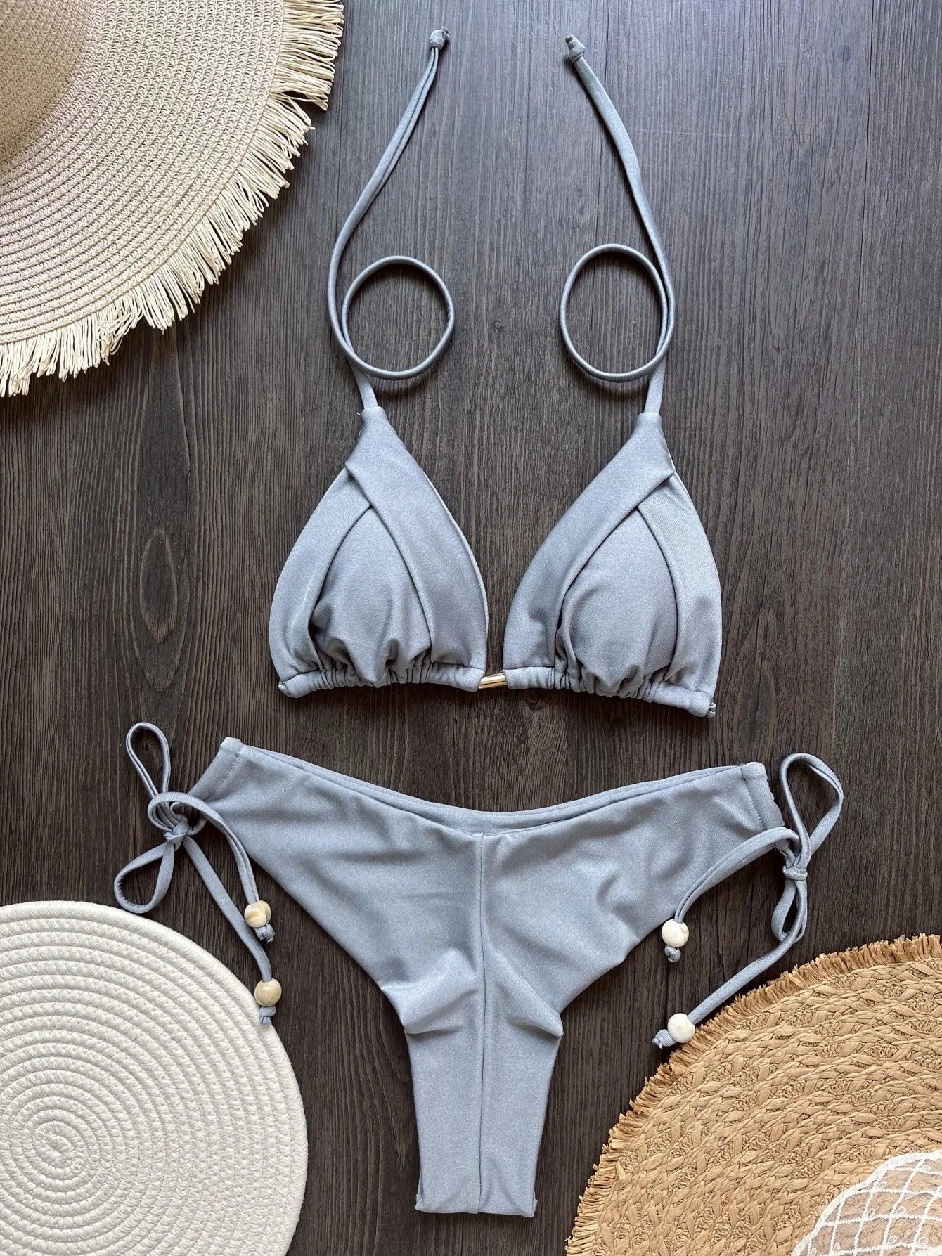 Sexy 13 Color Triangle Bathing Suit for Women Brazilian Beach Bikini Set - Empire P.E