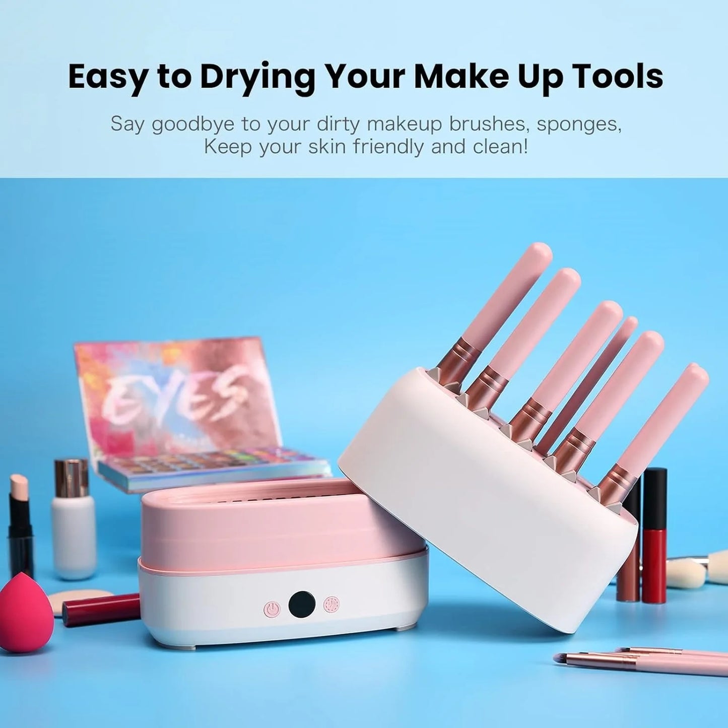 Automatic Makeup Brush Cleaner Fast Drying USB Portable