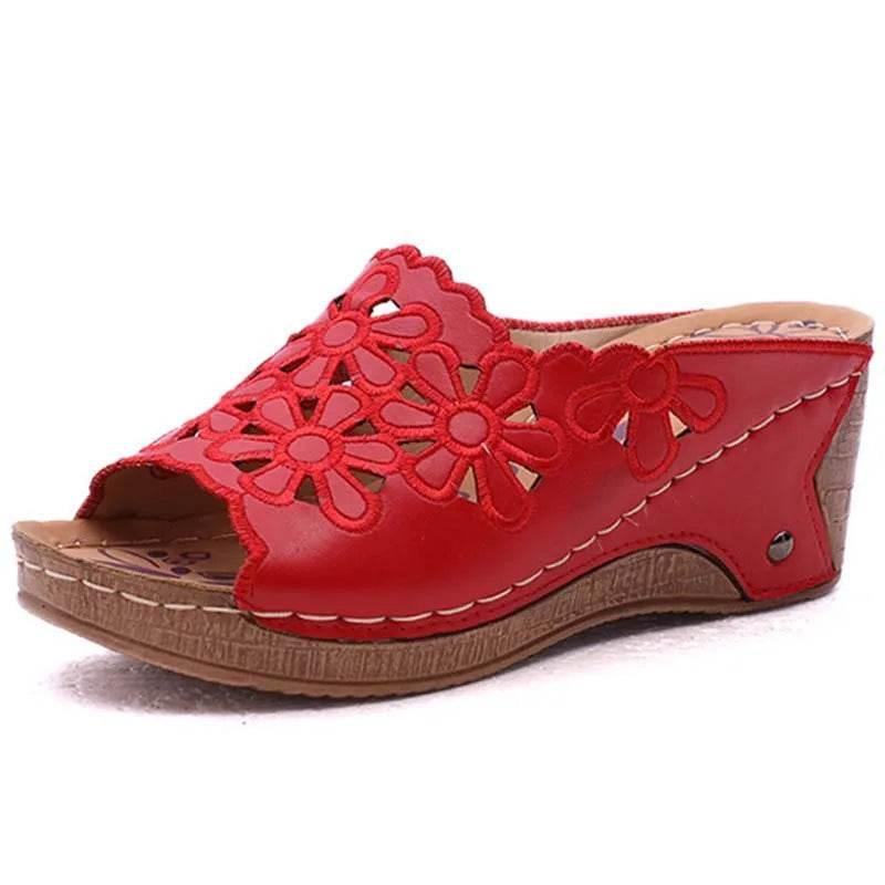 Sandals Shoes Women Summer Comfortable Women Shoe Slides Shoes Woman Wedge Walking Shoes Party Female Footwear Slippers Woman - Empire P.E