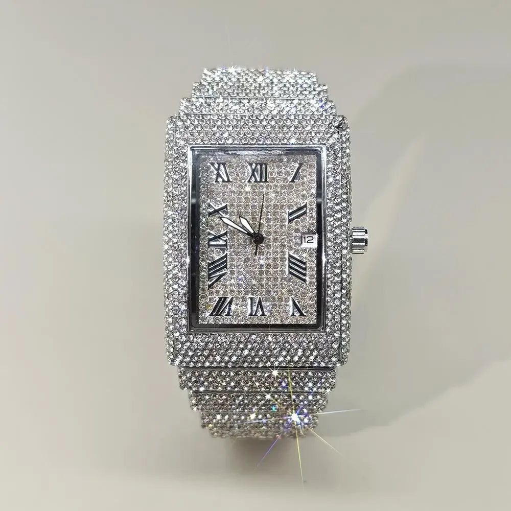 2025 Hot Luxury Brand Quartz Diamond Watch For Men - Empire P.E