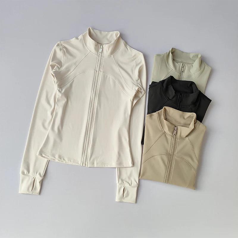 Yoga Suit Women's High-end Standing Collar Long Sleeved - Empire P.E