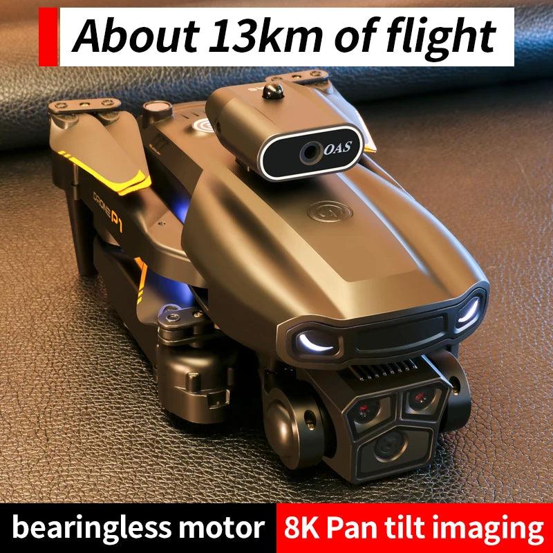 KBDFA P1 RC Drone Profesional Dual HD Camera Aerial Photography FPV Helicopters Obstacle Avoidance Foldable RC Quadcopter Toys - Empire P.E