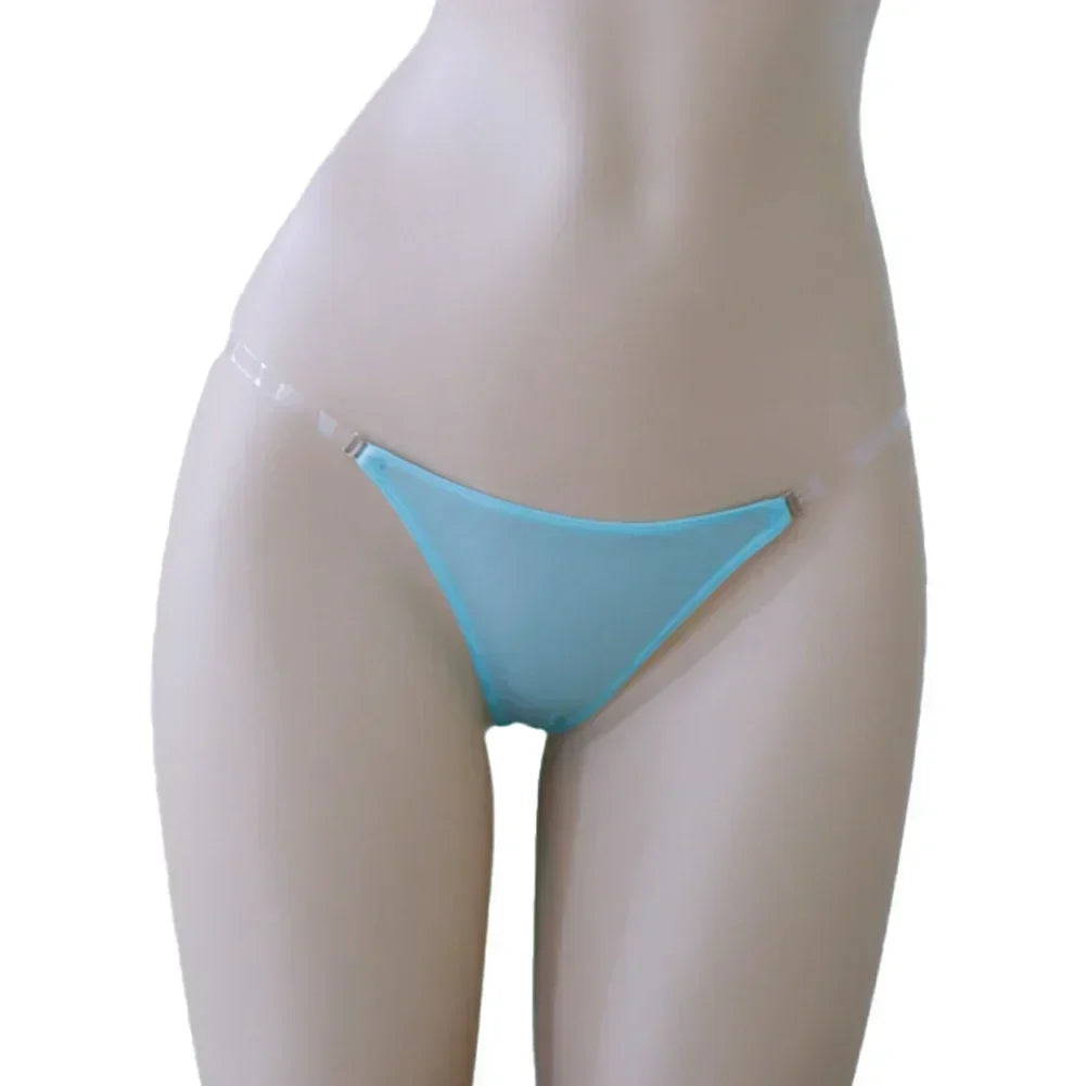 Sexy Women’s Transparent Adjustable Waistband Panties Low-Rise G-String - Empire P.E