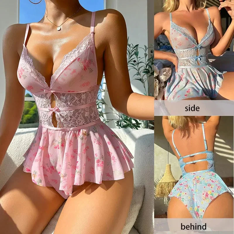 Sexy Lingerie Woman Floral Transparent - Empire P.E