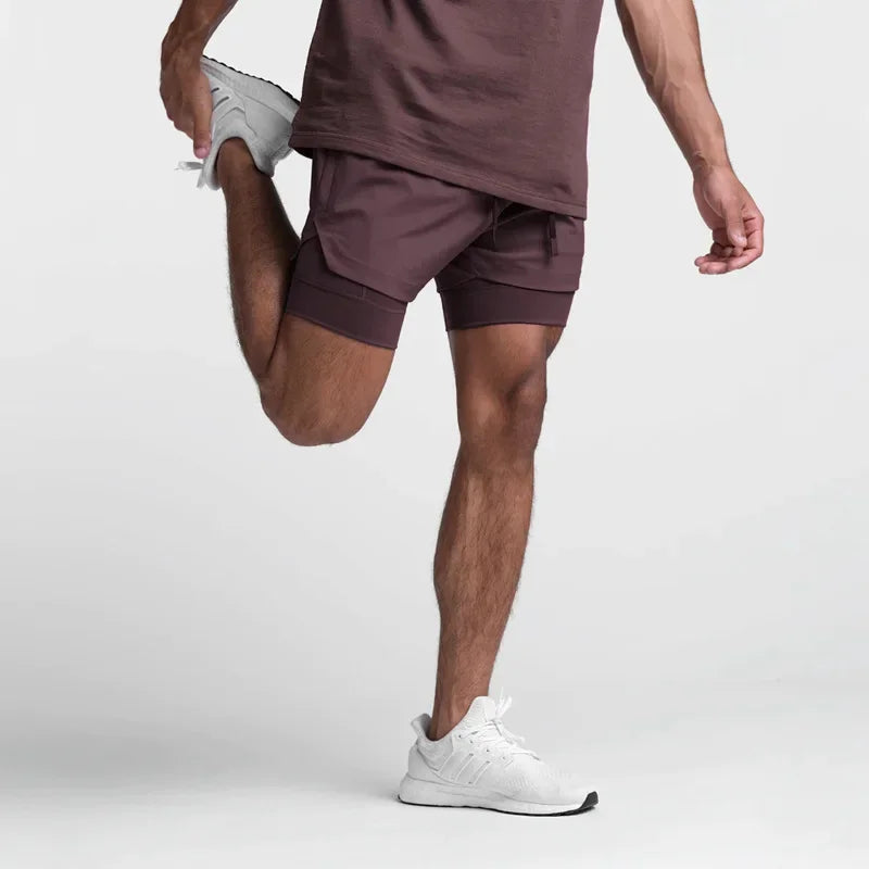 2023 new Breathable Double layer sport shorts - Empire P.E