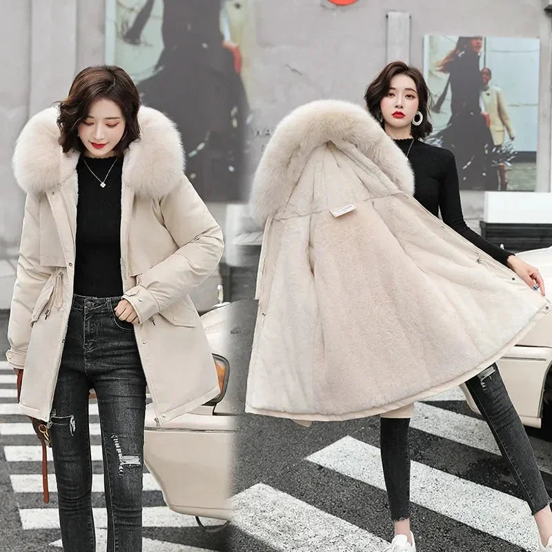 Women's Wool Liner Hooded Parkas - Empire P.E