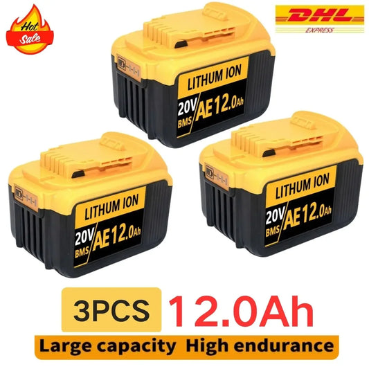 For DeWalt 20V 8/12/18AH MAX Li-ion Battery for DeWalt DCB547-XJ DCB200/DCB201 for Flexvolt Tool Batteries Replacement Battery - Empire P.E