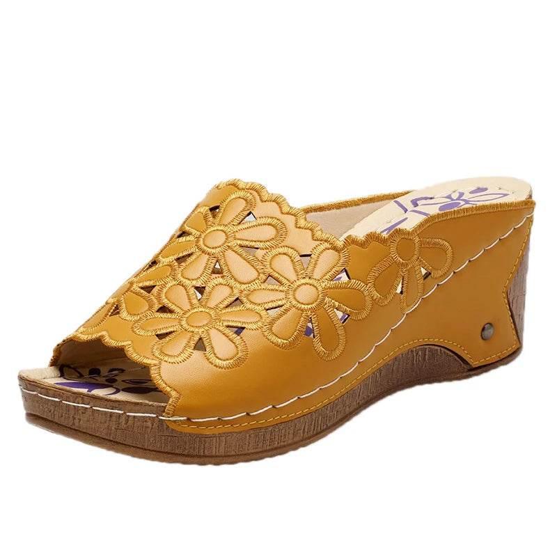Sandals Shoes Women Summer Comfortable Women Shoe Slides Shoes Woman Wedge Walking Shoes Party Female Footwear Slippers Woman - Empire P.E