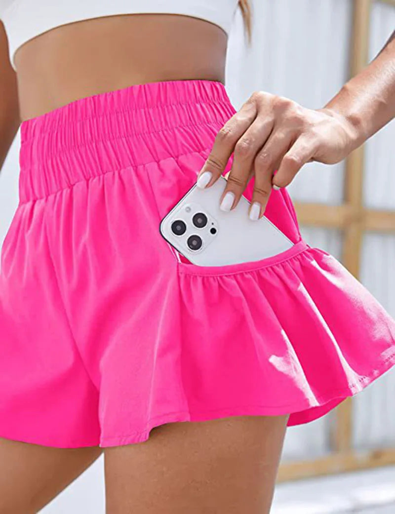 Yoga Shorts Women Fitness Elastic - Empire P.E
