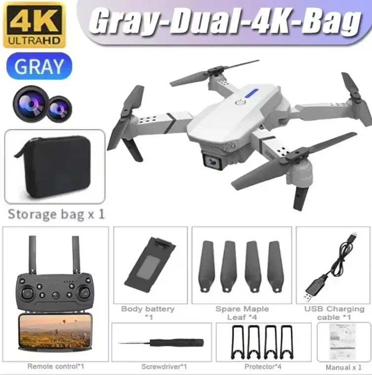 2025 E88 Professional Wide Angle RC Drone HD 4K Camera - Empire P.E