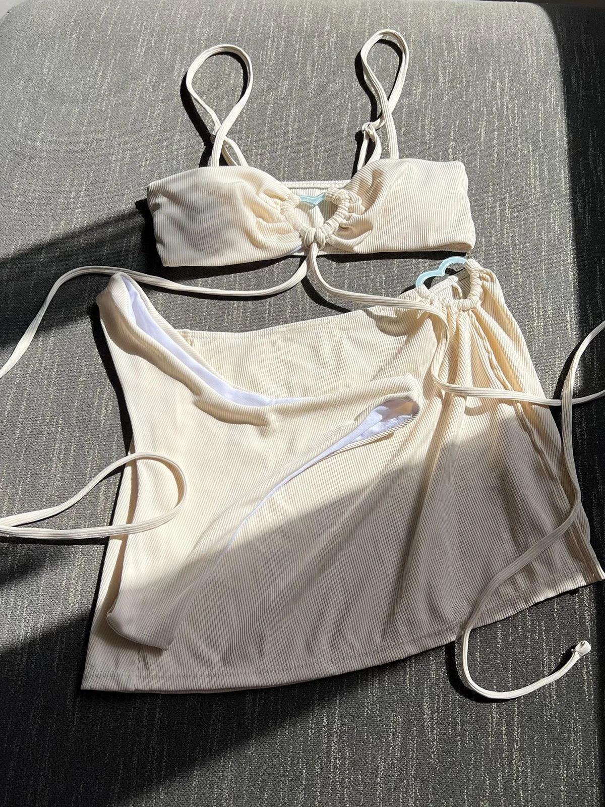 Wrap Around With Skirt Thong Bikini Women Swimwear - Empire P.E