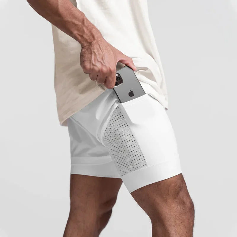 2023 new Breathable Double layer sport shorts - Empire P.E