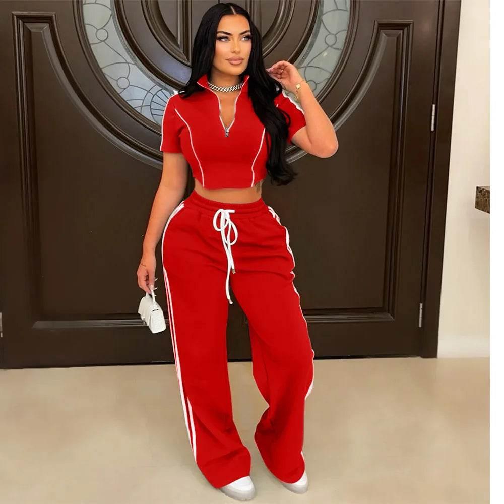 Fashion Casual Short Hoodie 2 Piece Women - Empire P.E
