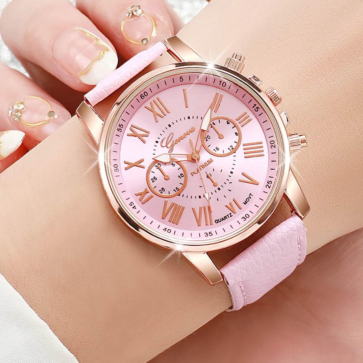 5PCS/Set Women's Multi Color Watch - Empire P.E